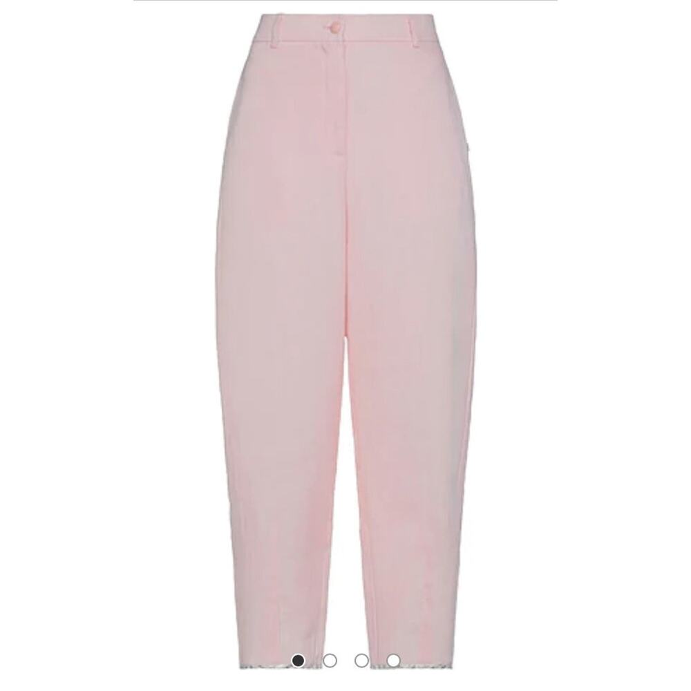 Ottod’ame women’s pants sz. 8 Designer pink nwt linen/cotton quiet luxury NWT